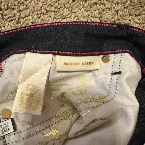 Kate Spade Broome Street cropped jeans (dark wash) - Picture 3 of 3